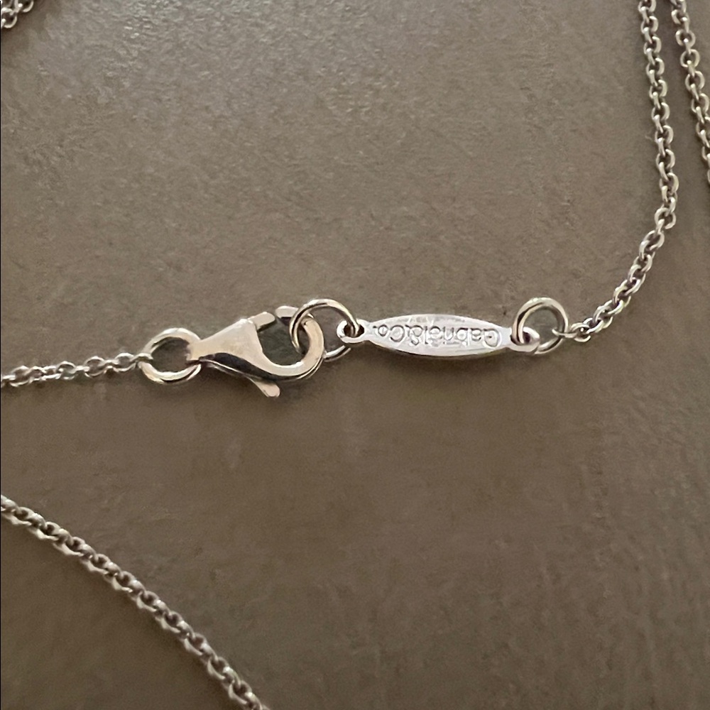 Gabriel & Co.925 Sterling Silver Woman’s 18” Diamond Cross Clover Necklace EUC - Picture 15 of 16